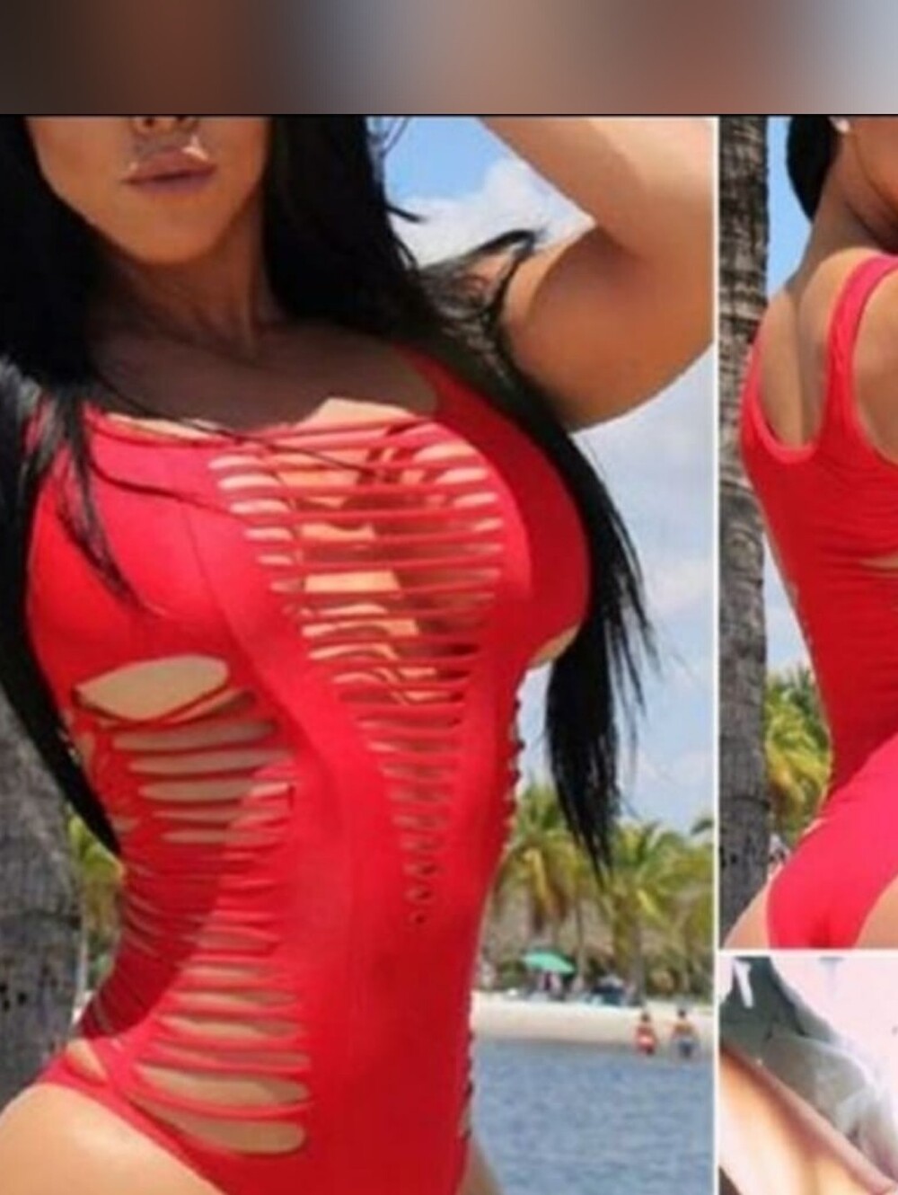Bandage One Piece Swimsuit Sexy Monokini High Cut